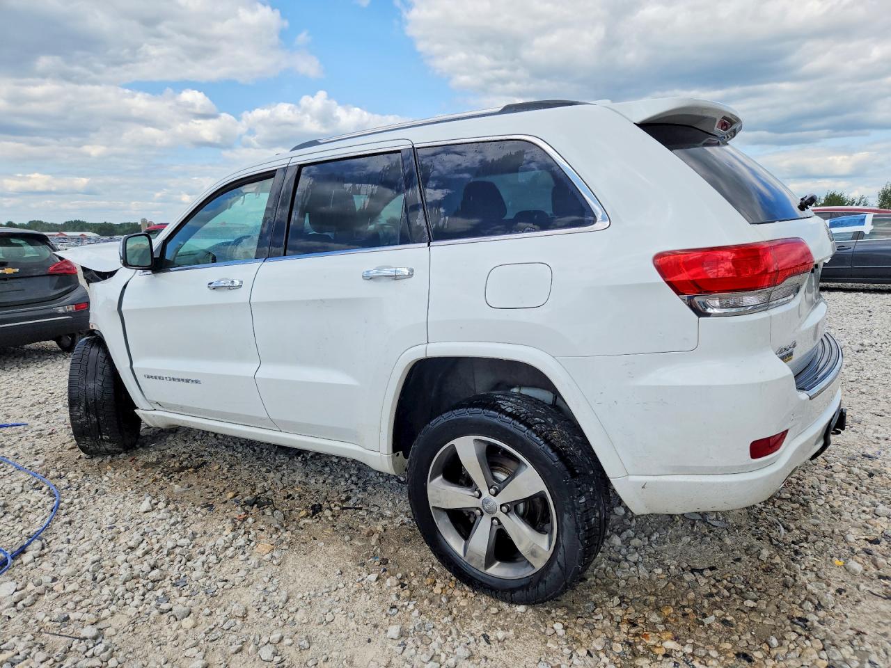 2015 Jeep Grand Cherokee Overland White vin: 1C4RJFCG8FC901009