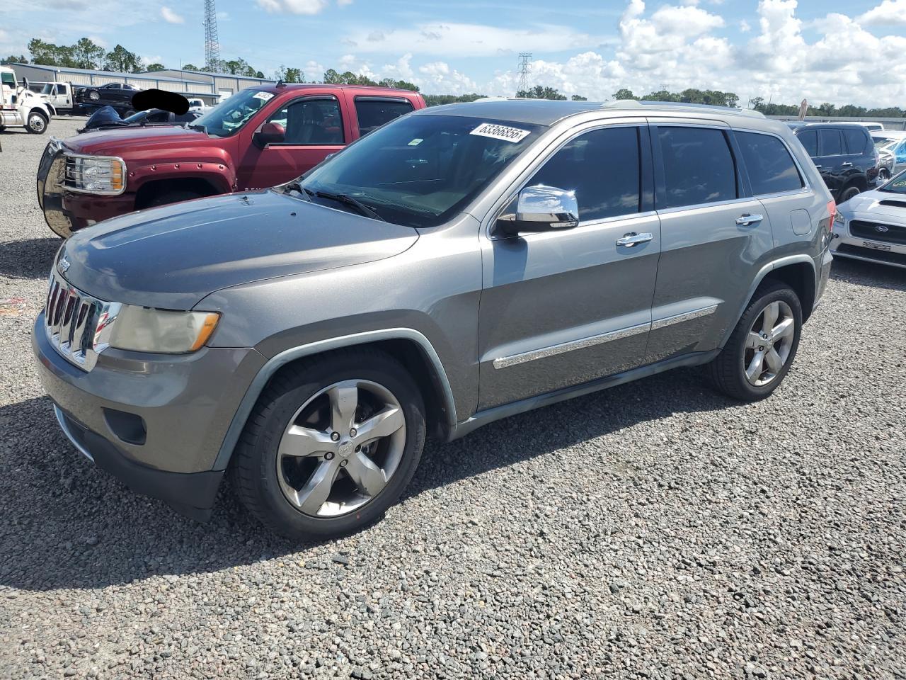 2012 Jeep Grand Cherokee Overland Gray vin: 1C4RJFCG9CC103761