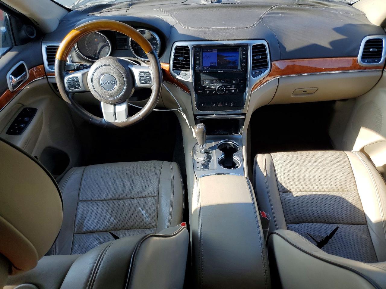2012 Jeep Grand Cherokee Overland Black vin: 1C4RJFCG9CC200071