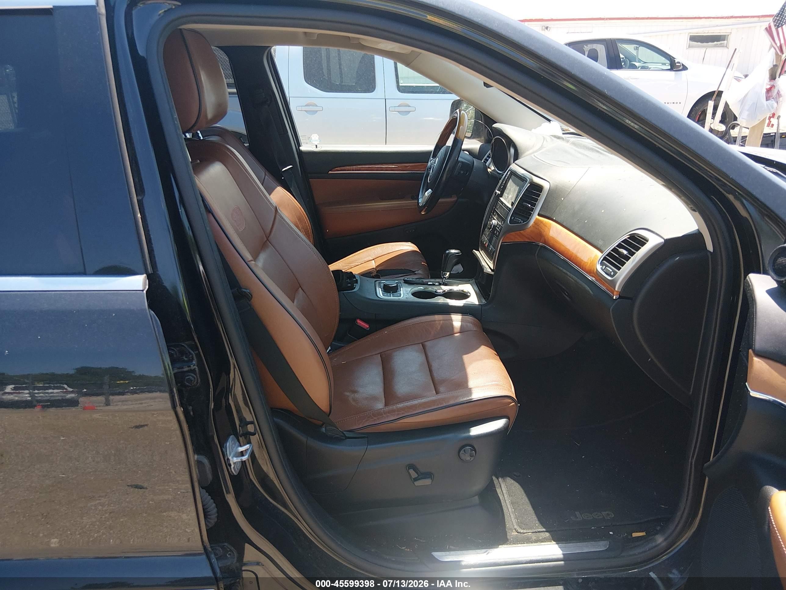 2012 Jeep Grand Cherokee Overland Черный vin: 1C4RJFCG9CC214049