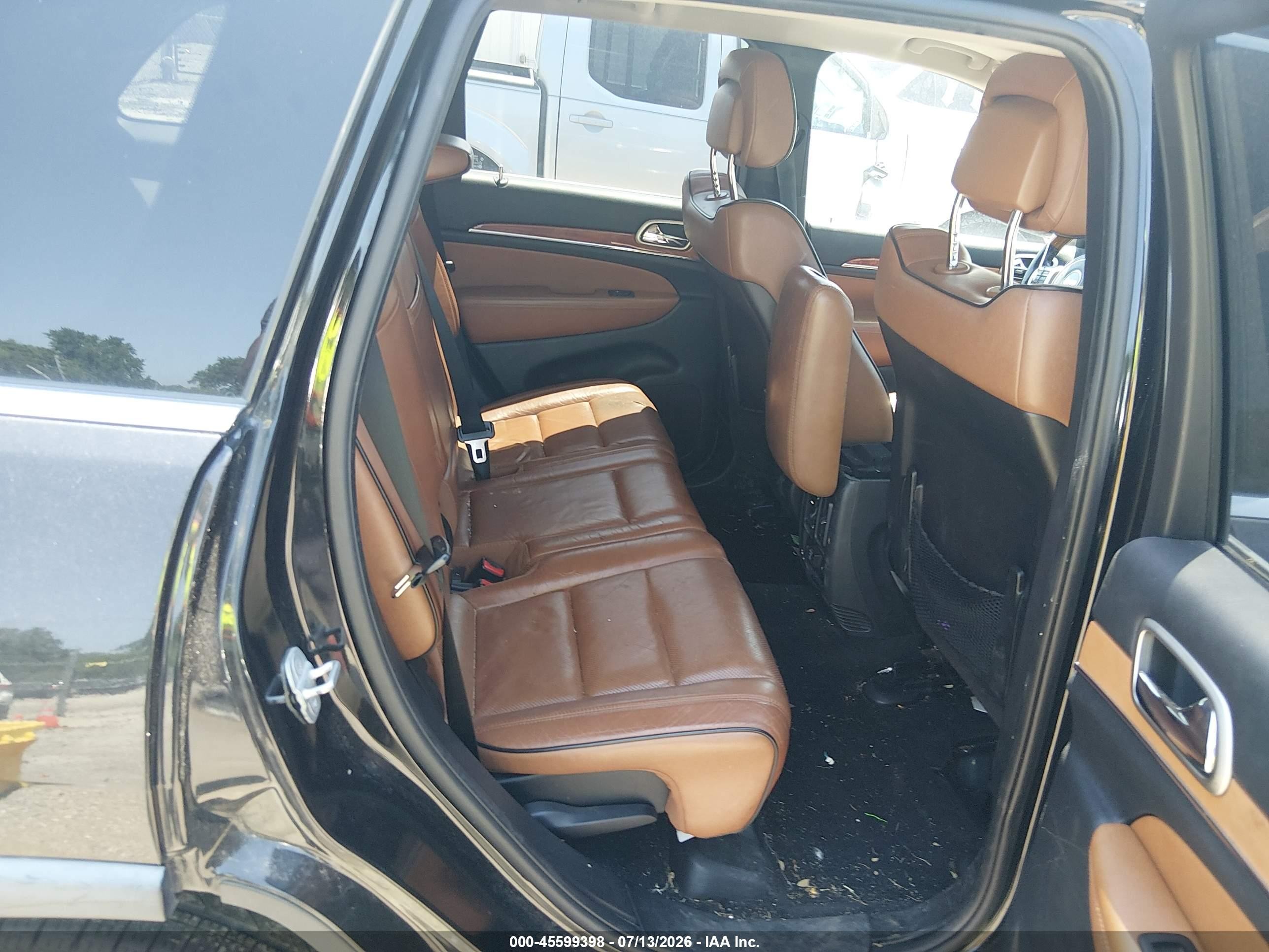 2012 Jeep Grand Cherokee Overland Черный vin: 1C4RJFCG9CC214049