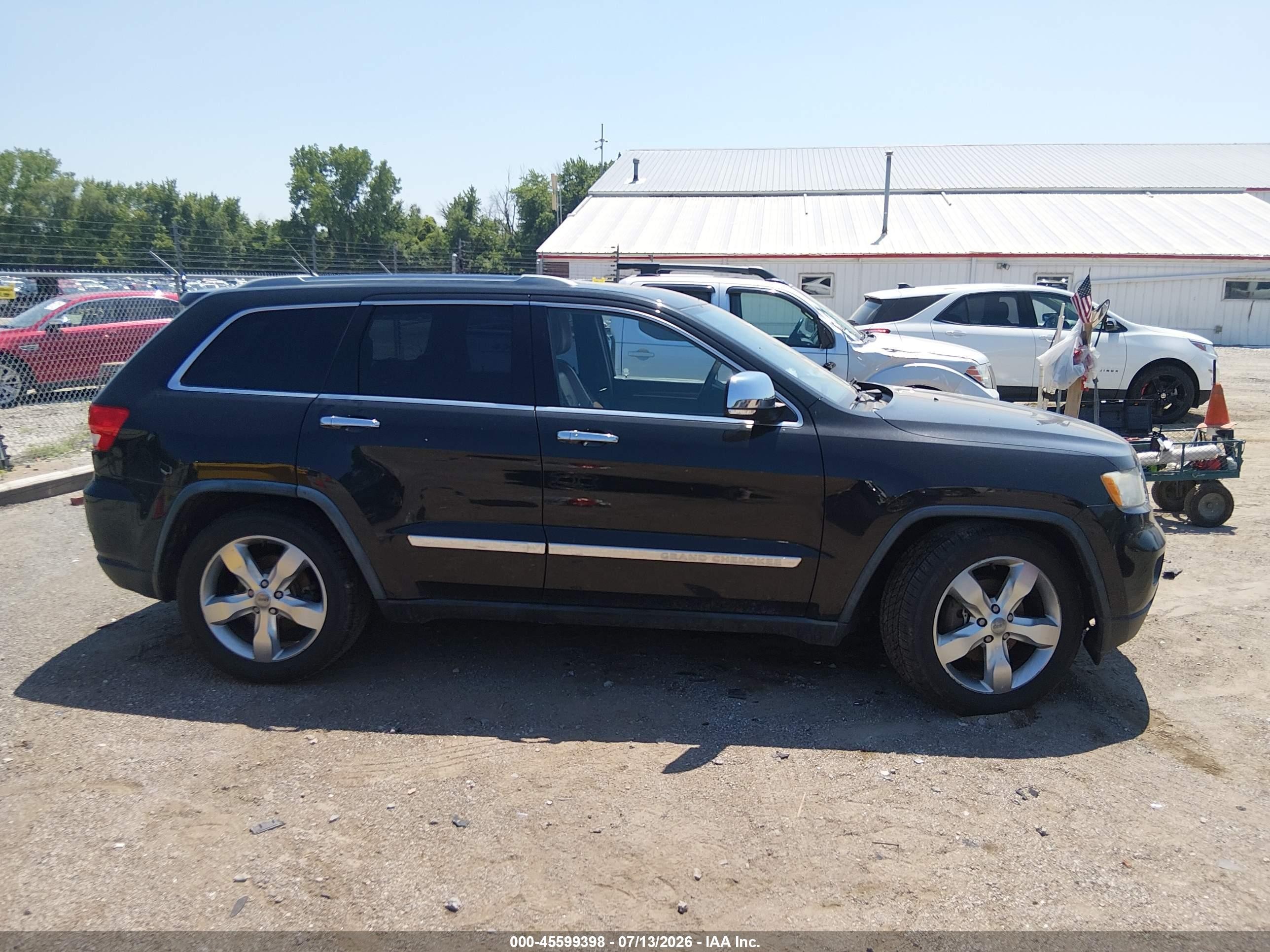 2012 Jeep Grand Cherokee Overland Черный vin: 1C4RJFCG9CC214049