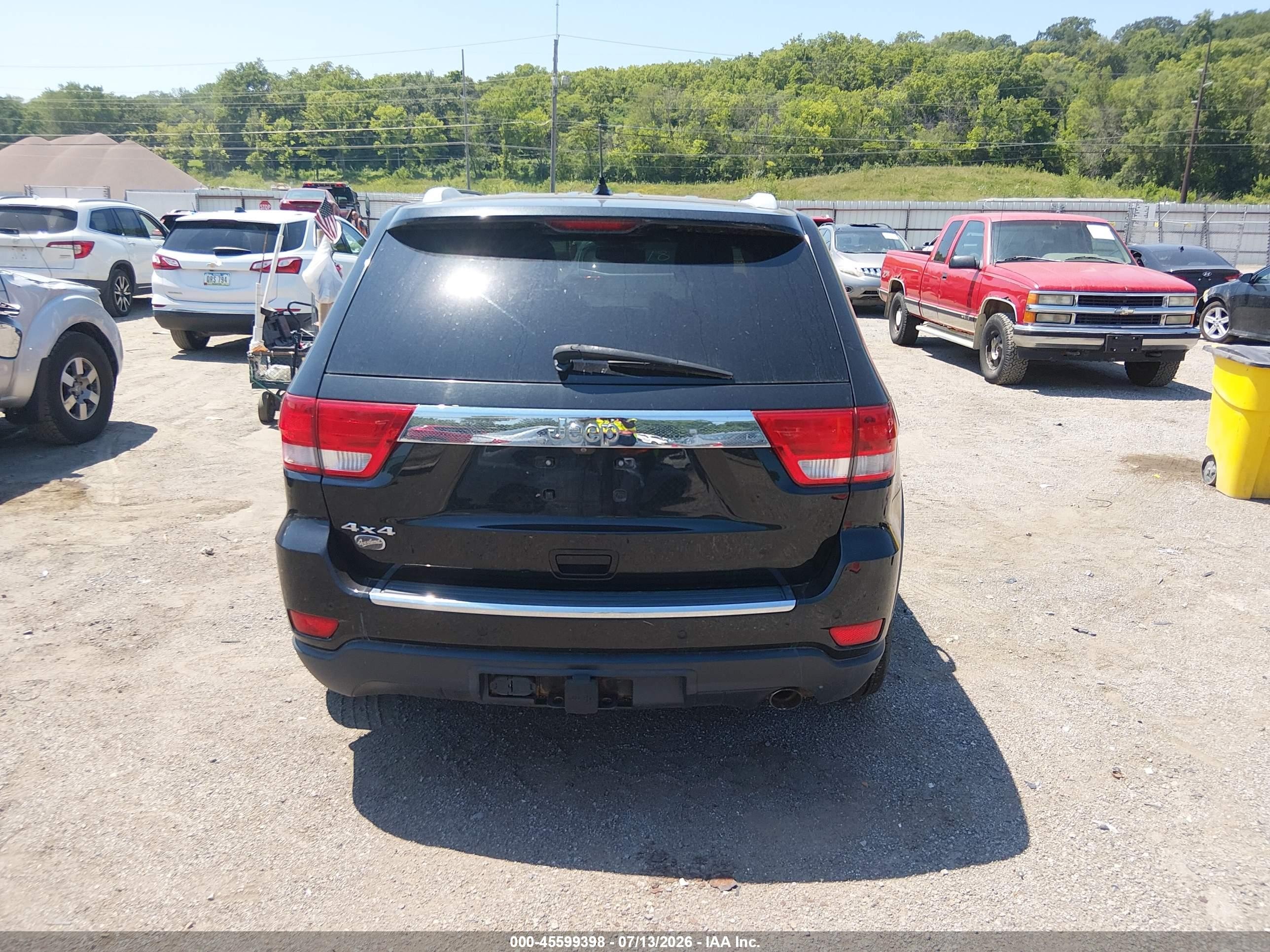 2012 Jeep Grand Cherokee Overland Черный vin: 1C4RJFCG9CC214049