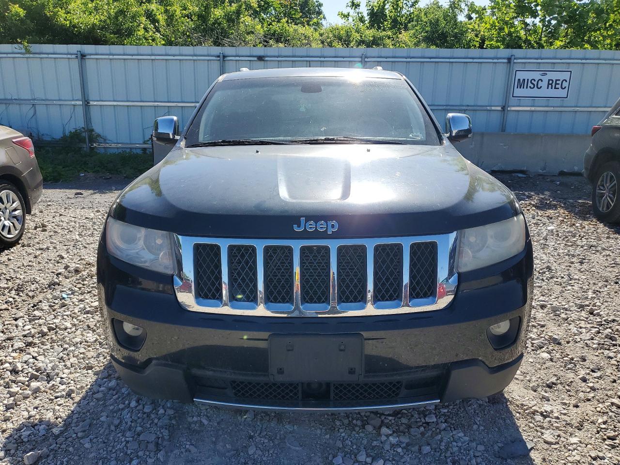 2012 Jeep Grand Cherokee Overland Black vin: 1C4RJFCG9CC239176