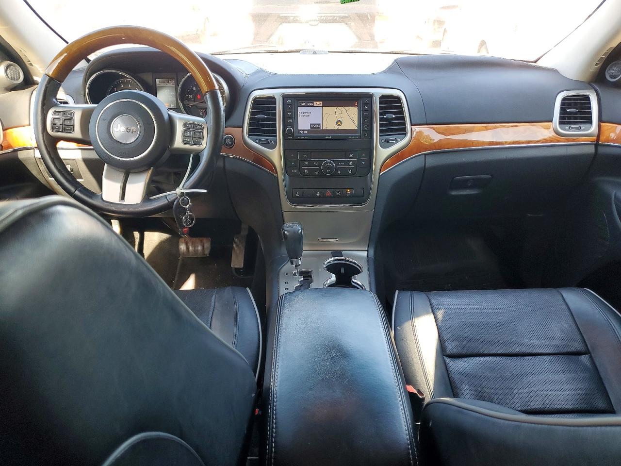 2012 Jeep Grand Cherokee Overland Black vin: 1C4RJFCG9CC239176