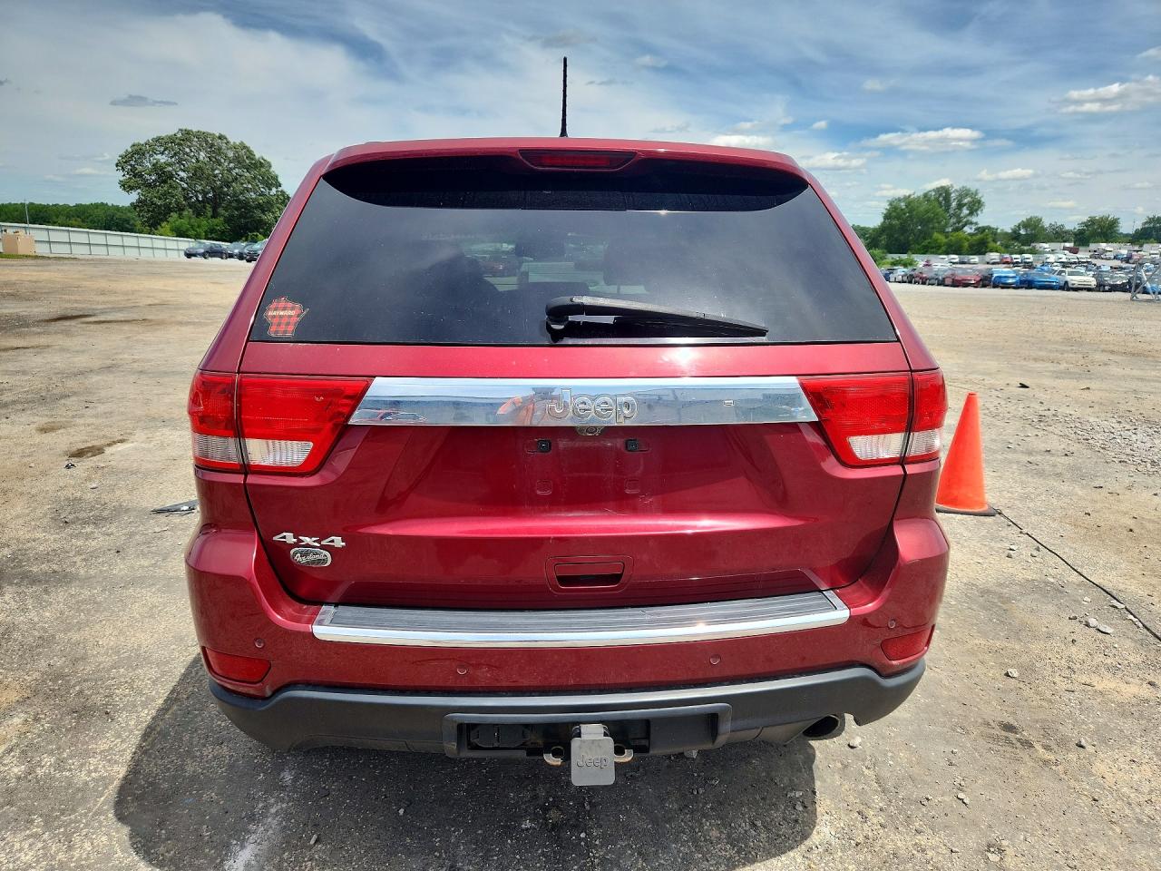 2012 Jeep Grand Cherokee Overland Red vin: 1C4RJFCG9CC340721
