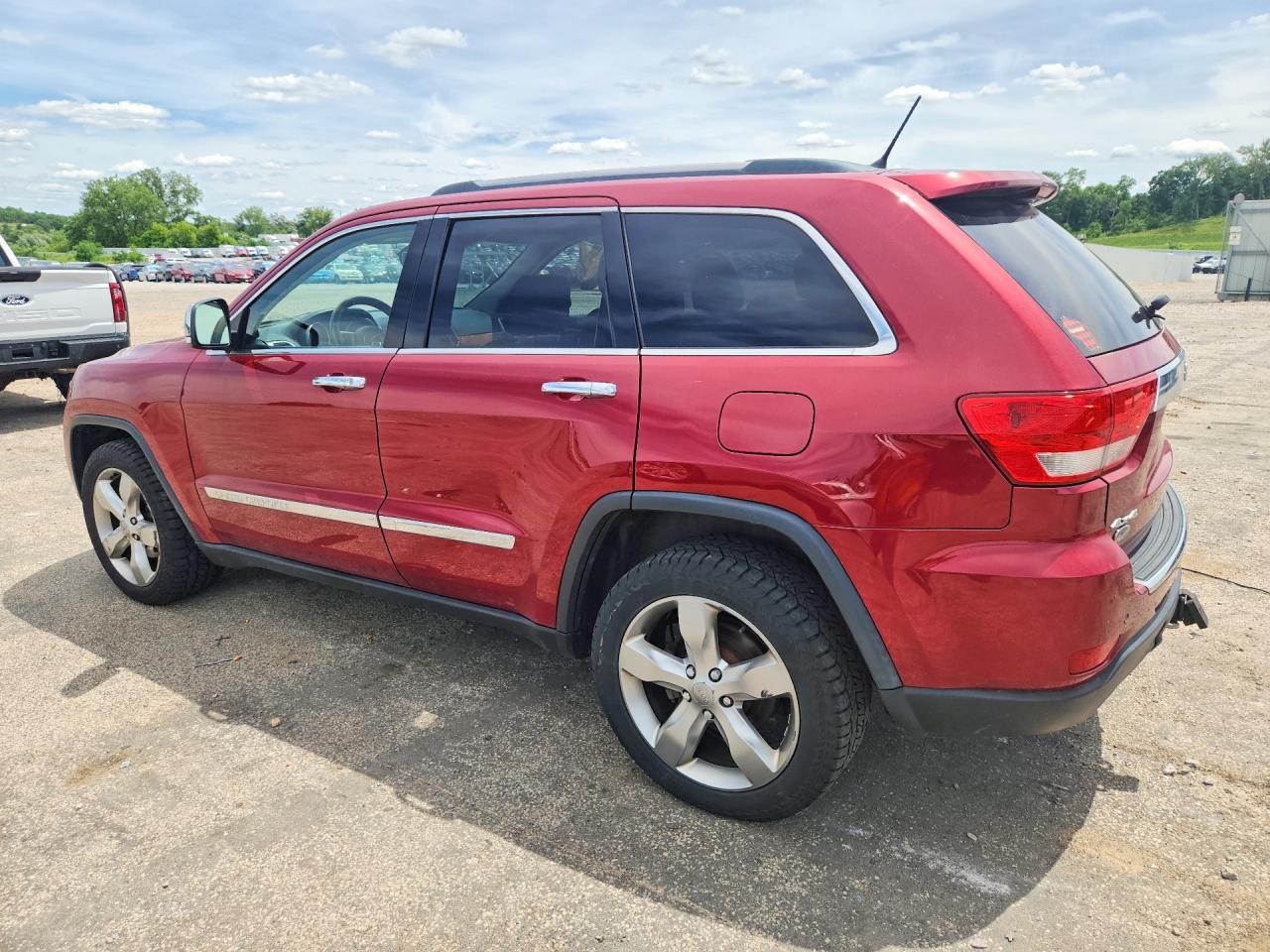 2012 Jeep Grand Cherokee Overland Red vin: 1C4RJFCG9CC340721