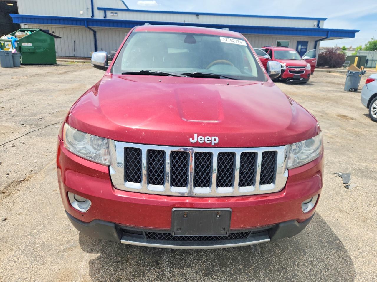 2012 Jeep Grand Cherokee Overland Red vin: 1C4RJFCG9CC340721