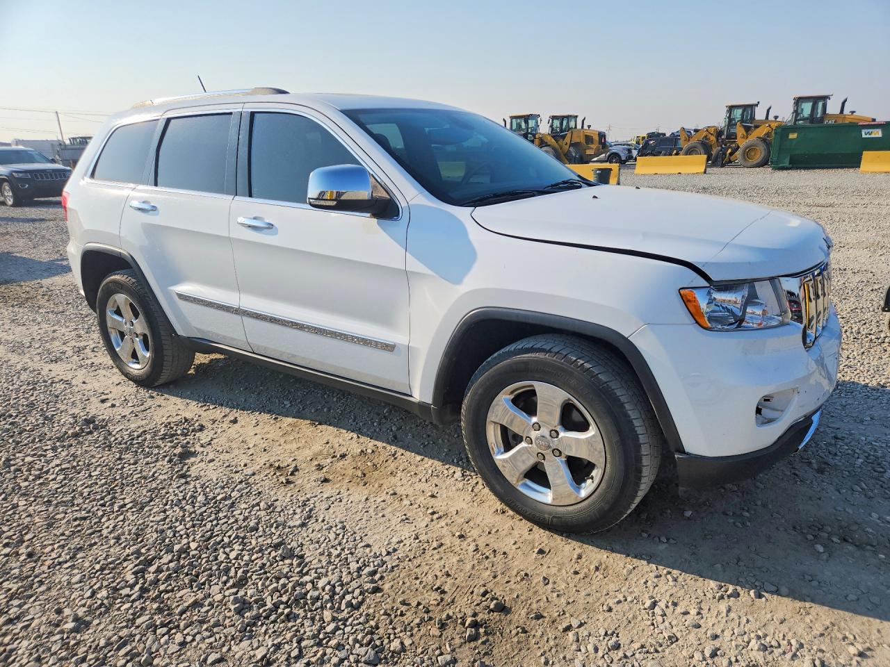 2013 Jeep Grand Cherokee Overland White vin: 1C4RJFCG9DC546977