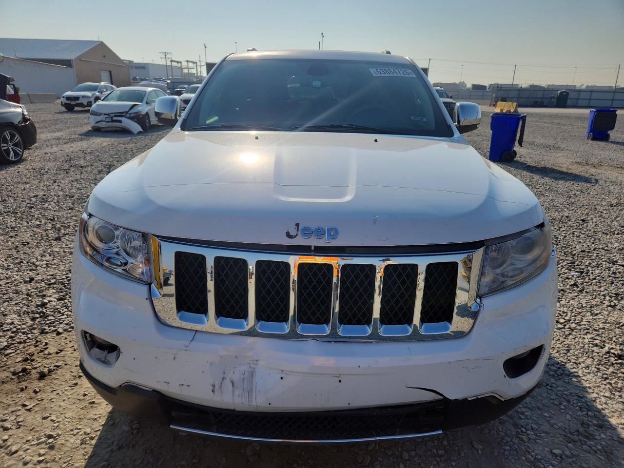 2013 Jeep Grand Cherokee Overland White vin: 1C4RJFCG9DC546977