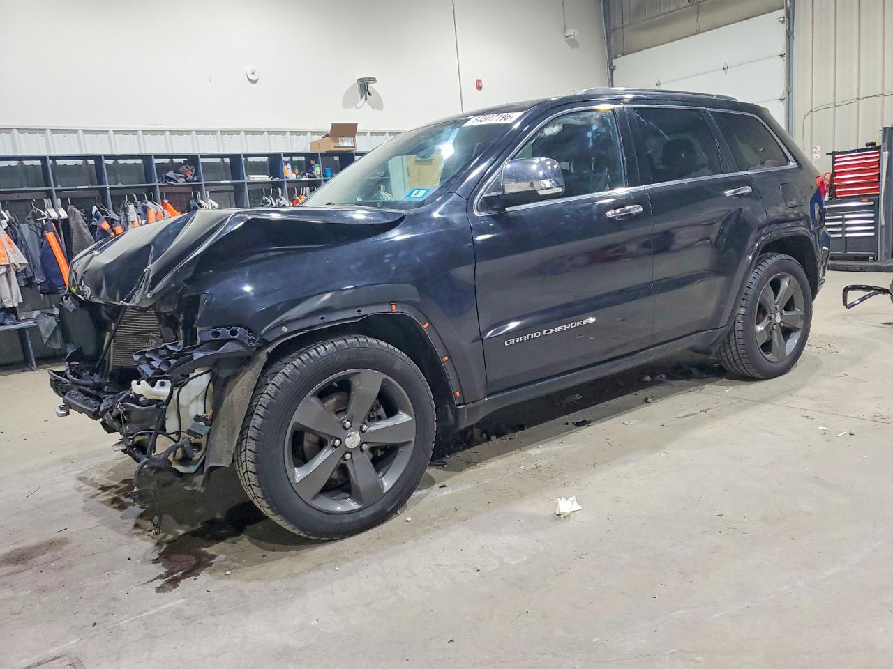 2014 Jeep Grand Cherokee Overland Black vin: 1C4RJFCG9EC129229
