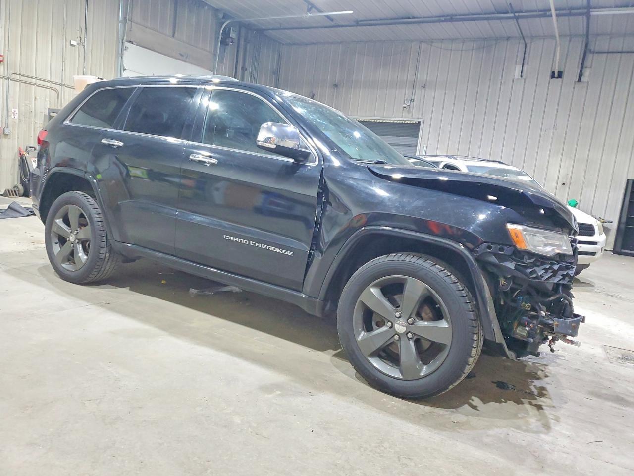 2014 Jeep Grand Cherokee Overland Black vin: 1C4RJFCG9EC129229