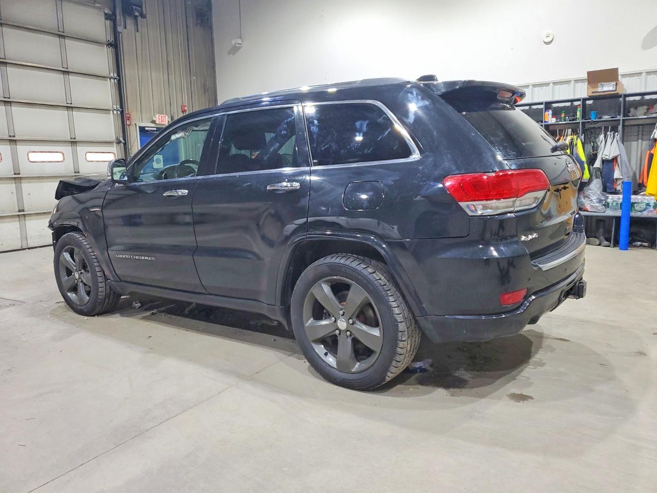 2014 Jeep Grand Cherokee Overland Black vin: 1C4RJFCG9EC129229