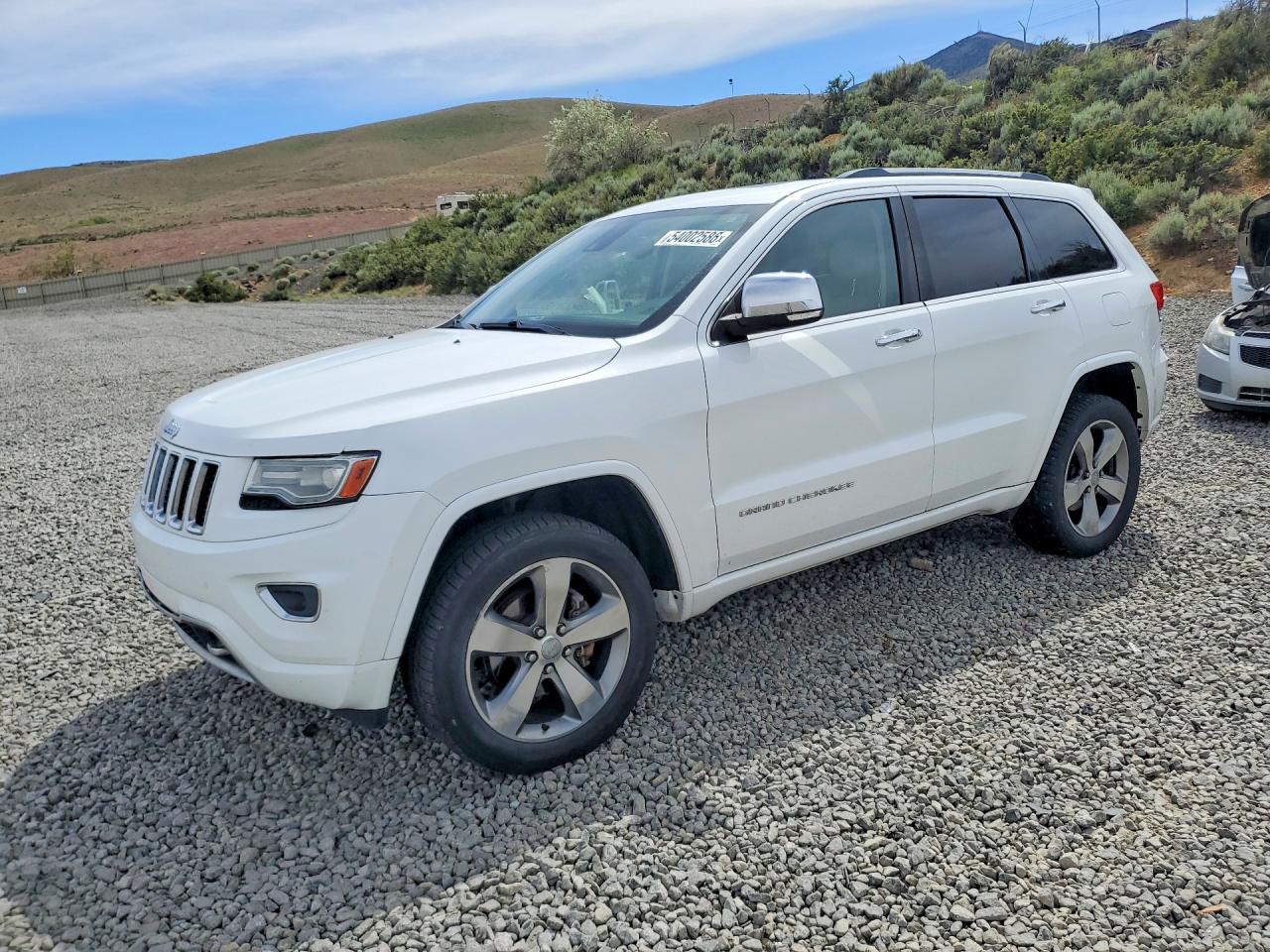 2014 Jeep Grand Cherokee Overland White vin: 1C4RJFCG9EC193965