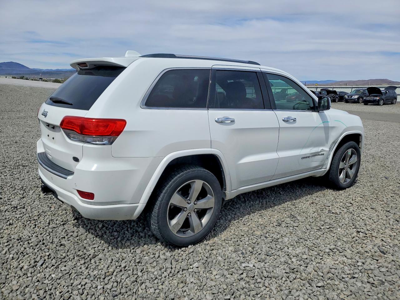 2014 Jeep Grand Cherokee Overland White vin: 1C4RJFCG9EC193965