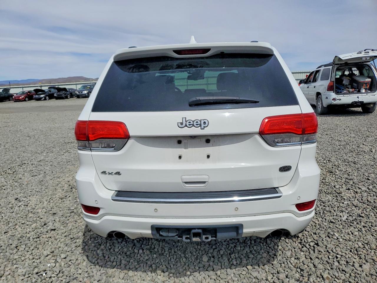 2014 Jeep Grand Cherokee Overland White vin: 1C4RJFCG9EC193965