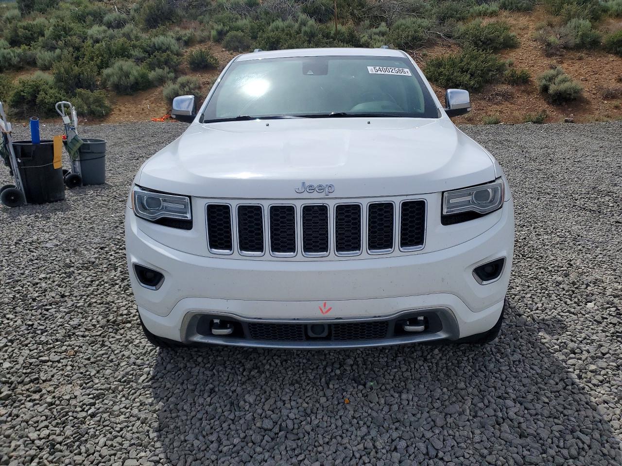 2014 Jeep Grand Cherokee Overland White vin: 1C4RJFCG9EC193965
