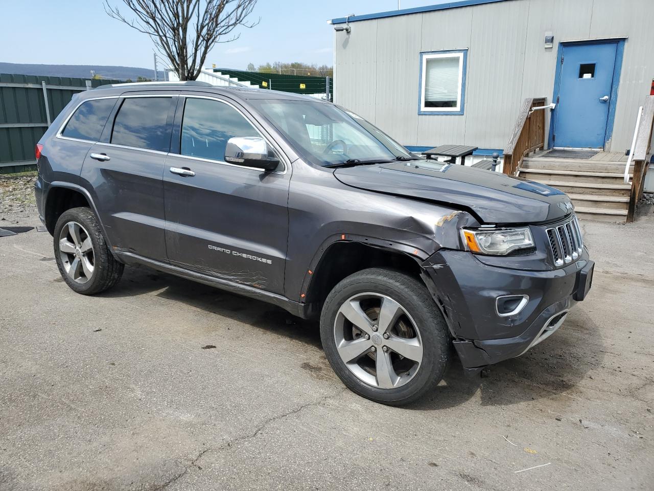 2014 Jeep Grand Cherokee Overland Gray vin: 1C4RJFCG9EC535852 Damage: Front Bumper Cover Lower, Broken, Replacement Required