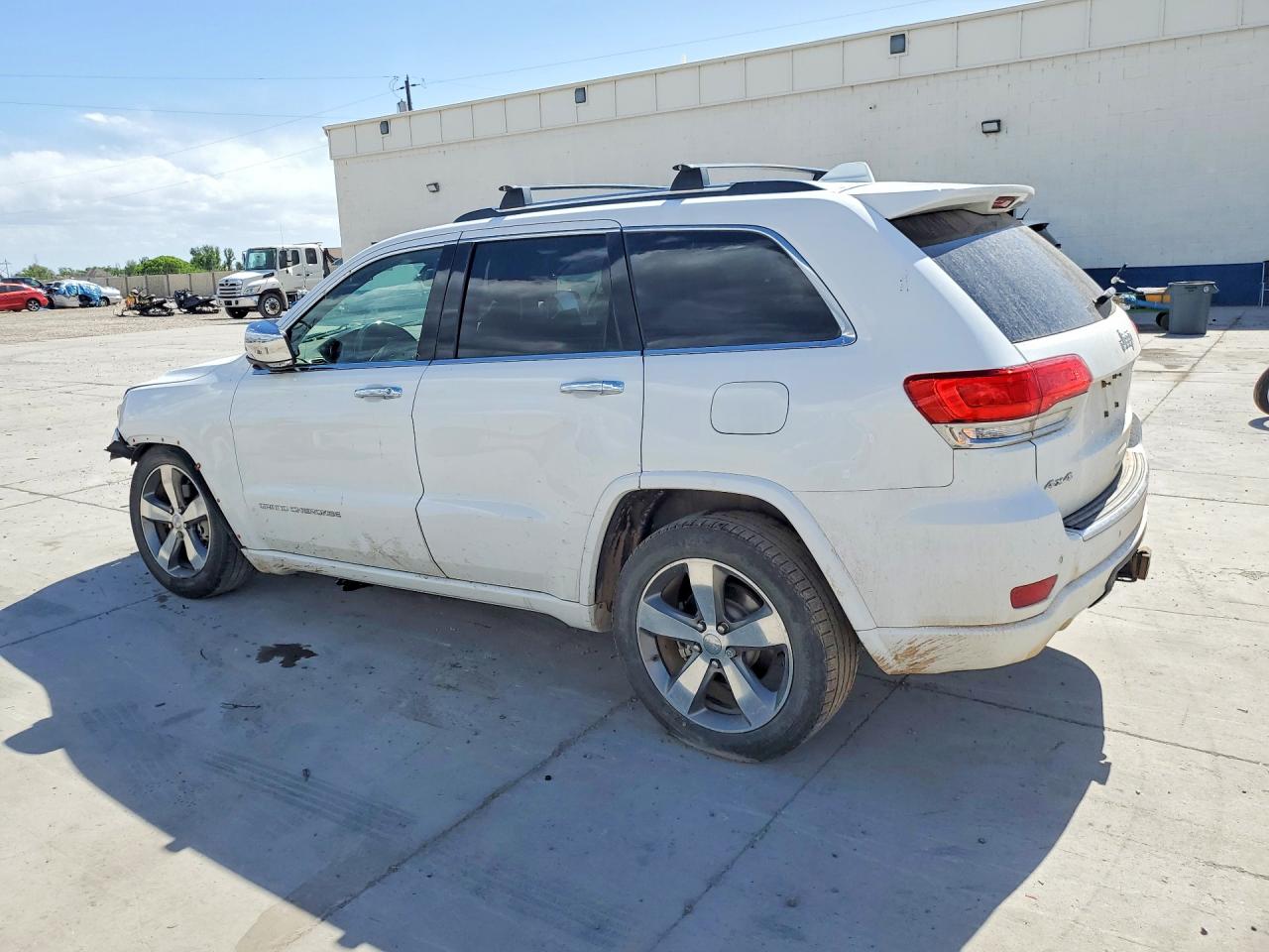 2015 Jeep Grand Cherokee Overland White vin: 1C4RJFCG9FC166282