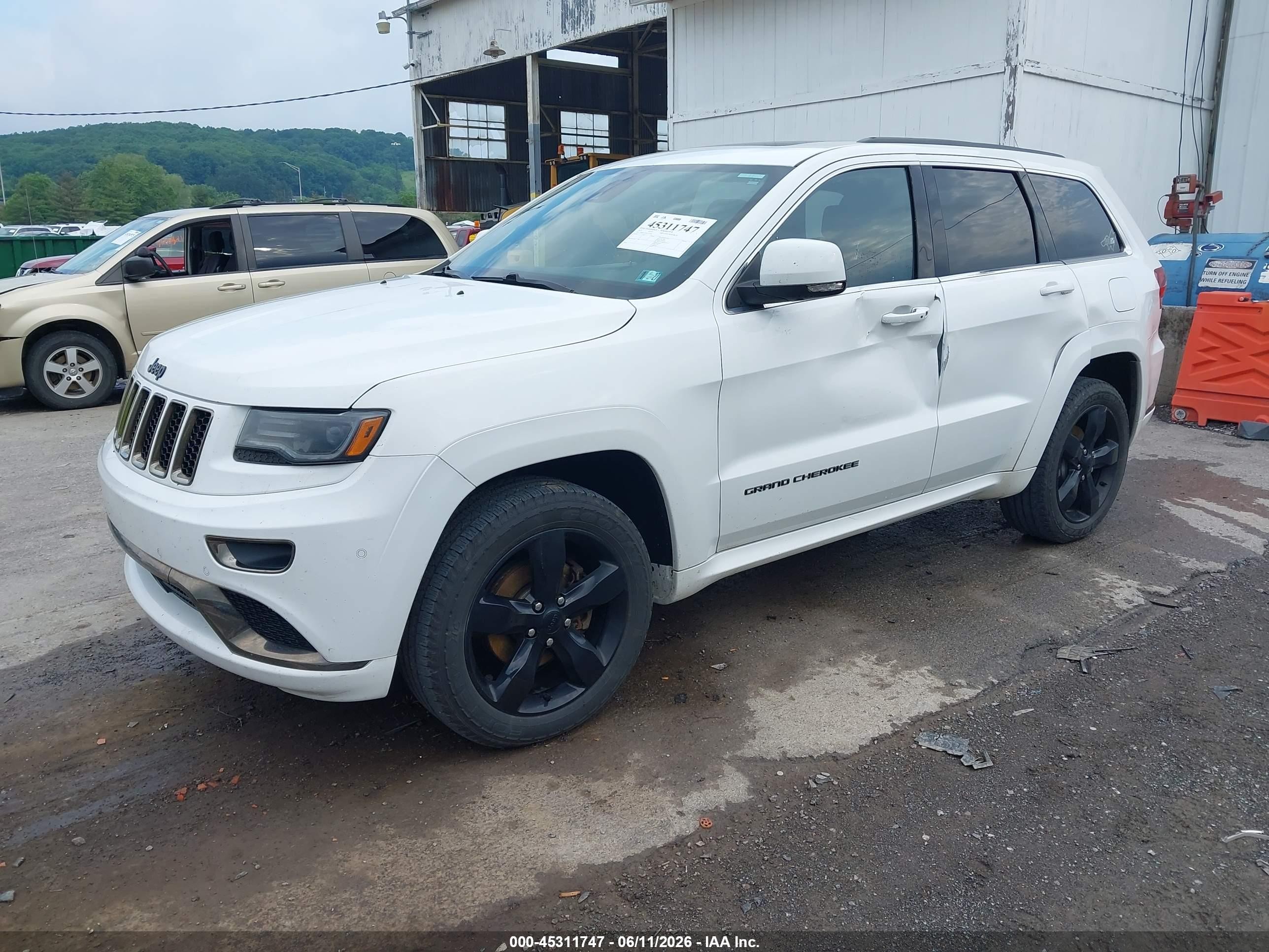 2015 Jeep Grand Cherokee High Altitude White vin: 1C4RJFCG9FC215545