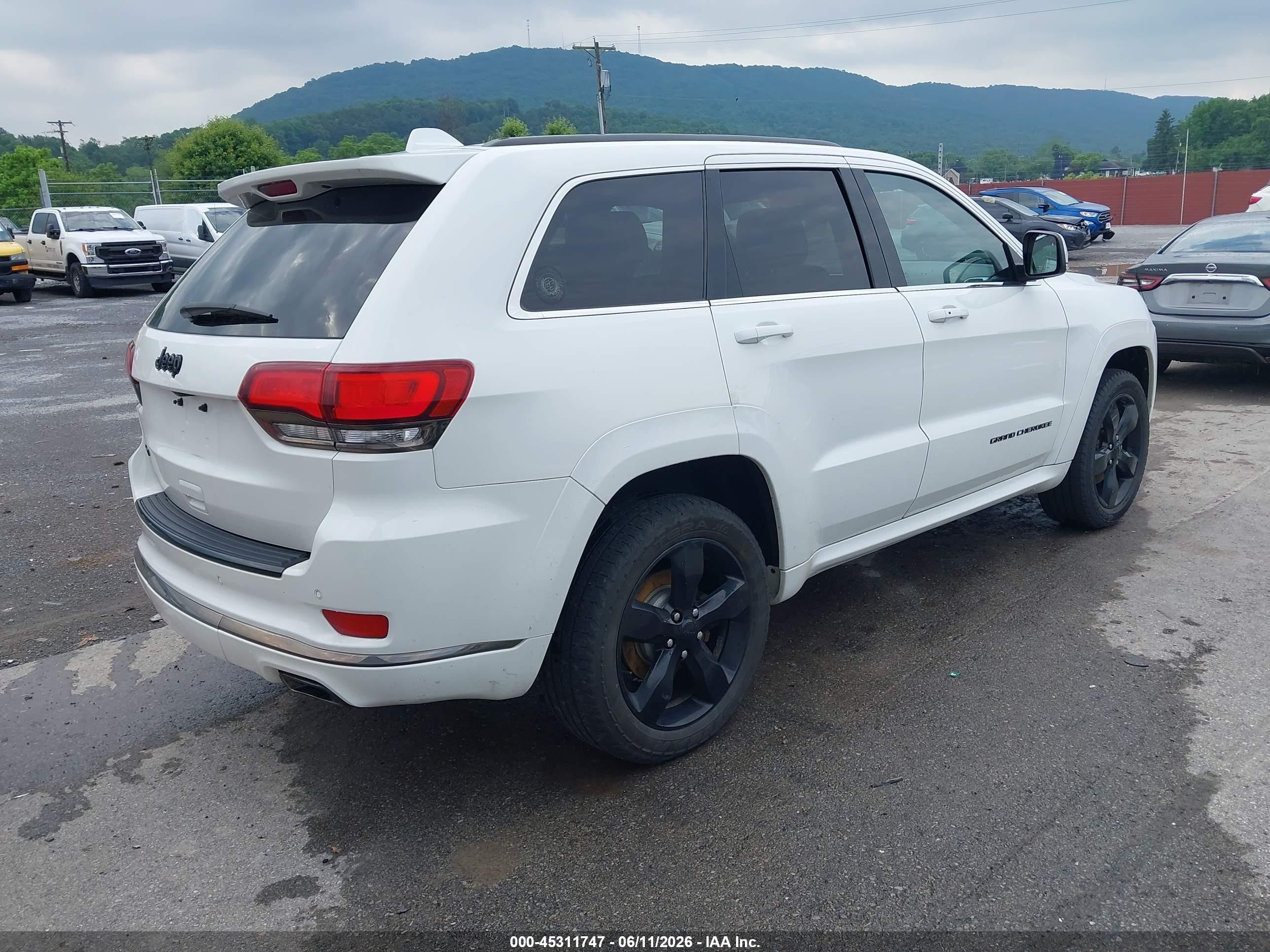 2015 Jeep Grand Cherokee High Altitude White vin: 1C4RJFCG9FC215545