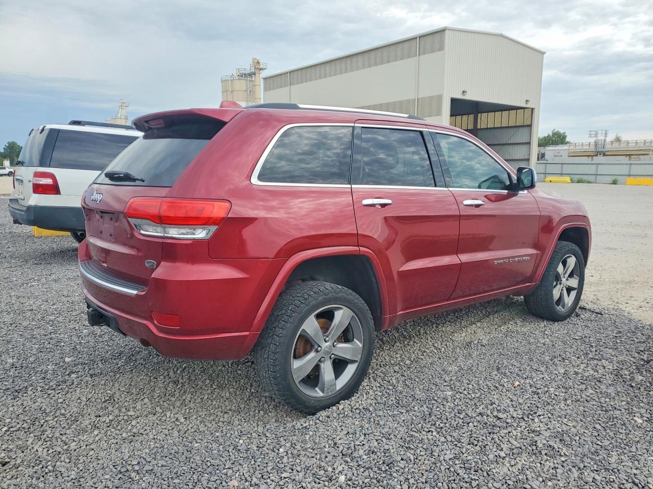 2015 Jeep Grand Cherokee Overland Red vin: 1C4RJFCG9FC633636