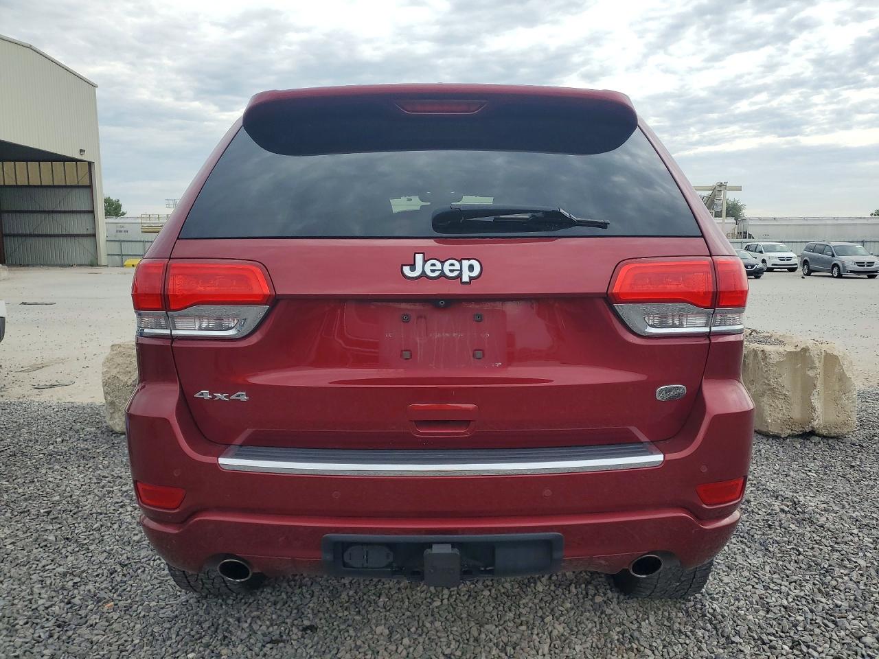 2015 Jeep Grand Cherokee Overland Red vin: 1C4RJFCG9FC633636