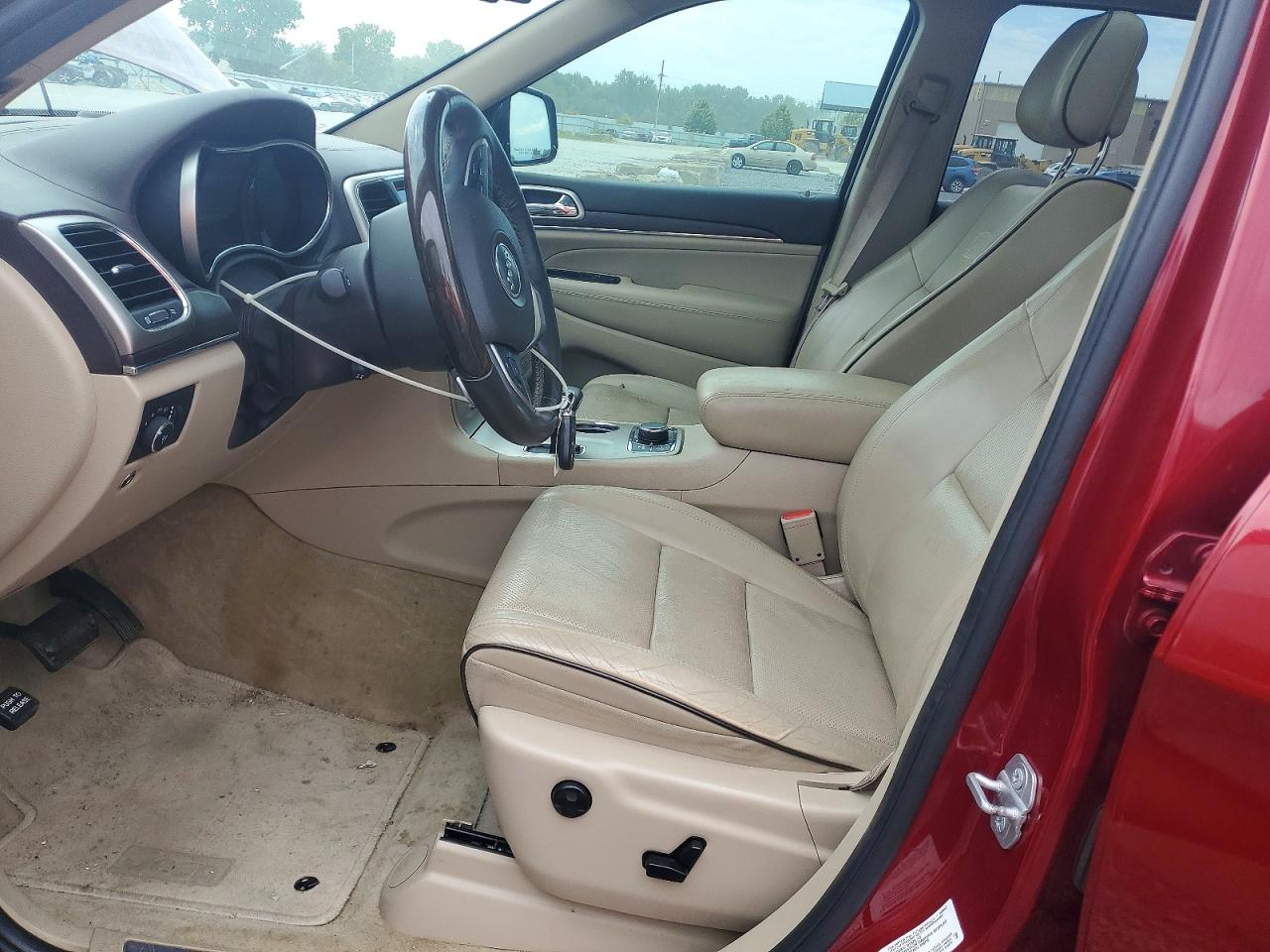 2015 Jeep Grand Cherokee Overland Red vin: 1C4RJFCG9FC633636