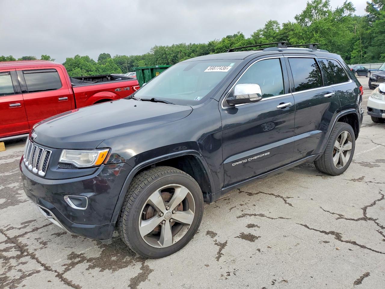 2015 Jeep Grand Cherokee Overland Black vin: 1C4RJFCG9FC813182