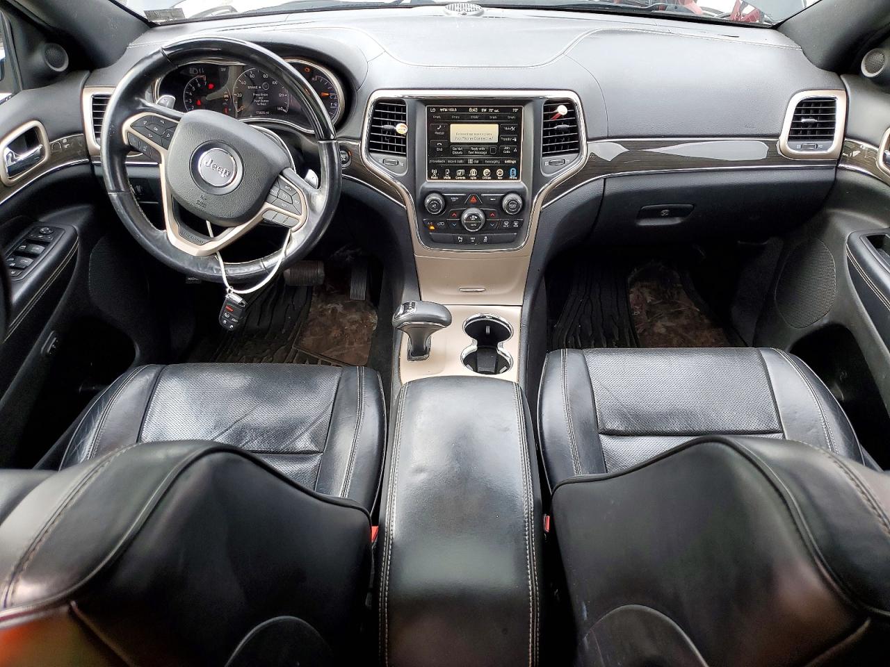 2015 Jeep Grand Cherokee Overland Black vin: 1C4RJFCG9FC813182