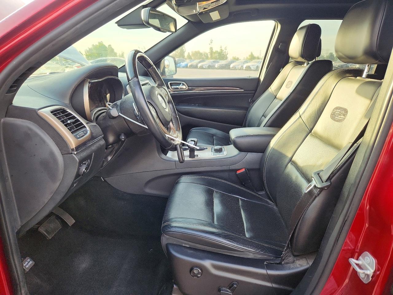 2015 Jeep Grand Cherokee Overland Red vin: 1C4RJFCG9FC955175