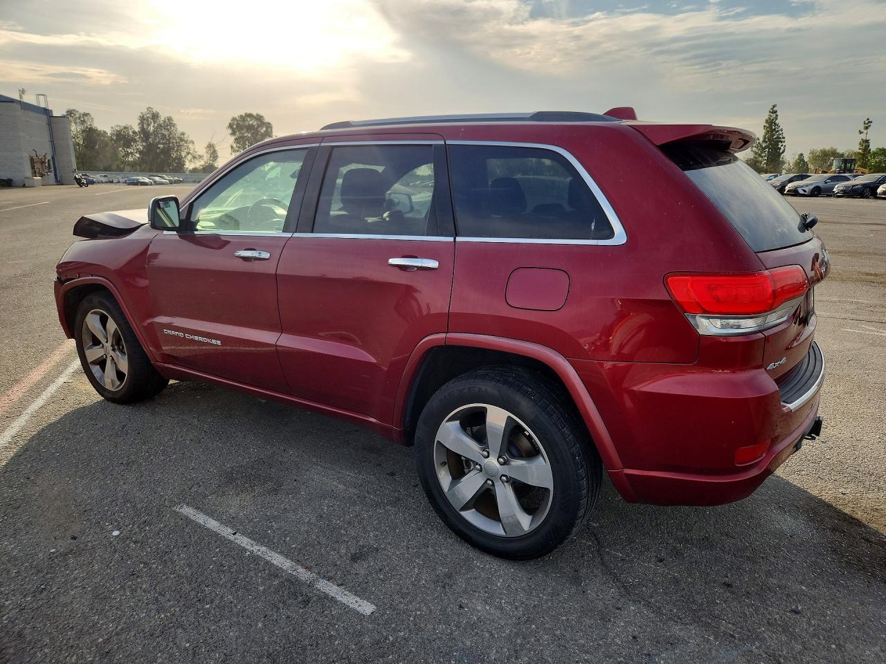 2015 Jeep Grand Cherokee Overland Red vin: 1C4RJFCG9FC955175