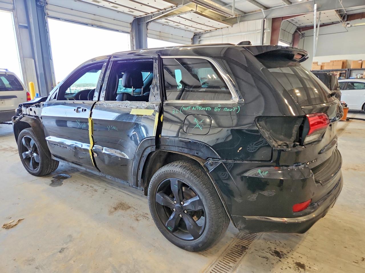 2016 Jeep Grand Cherokee Overland Black vin: 1C4RJFCG9GC365186
