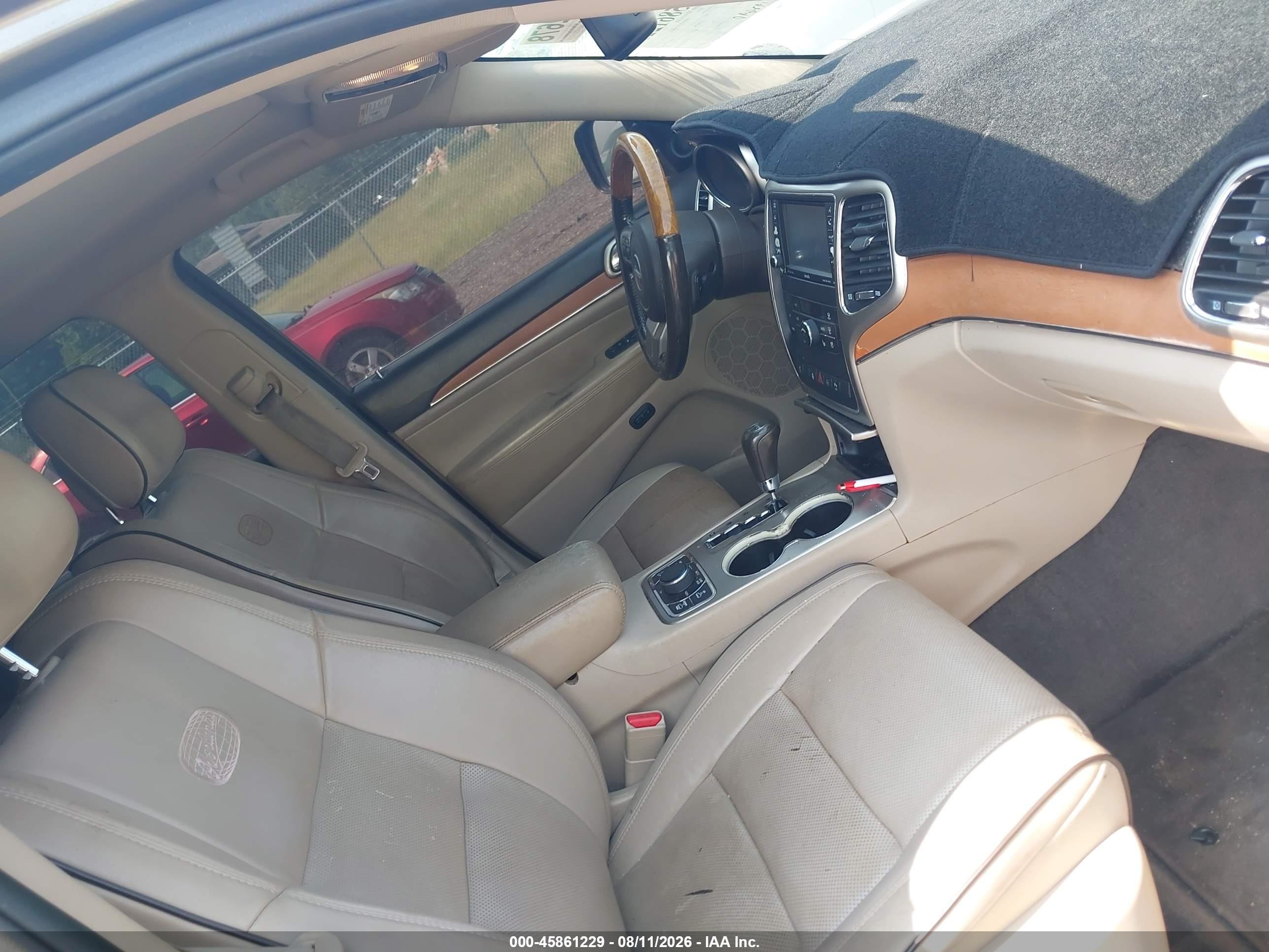 2012 Jeep Grand Cherokee Overland Gray vin: 1C4RJFCGXCC219356