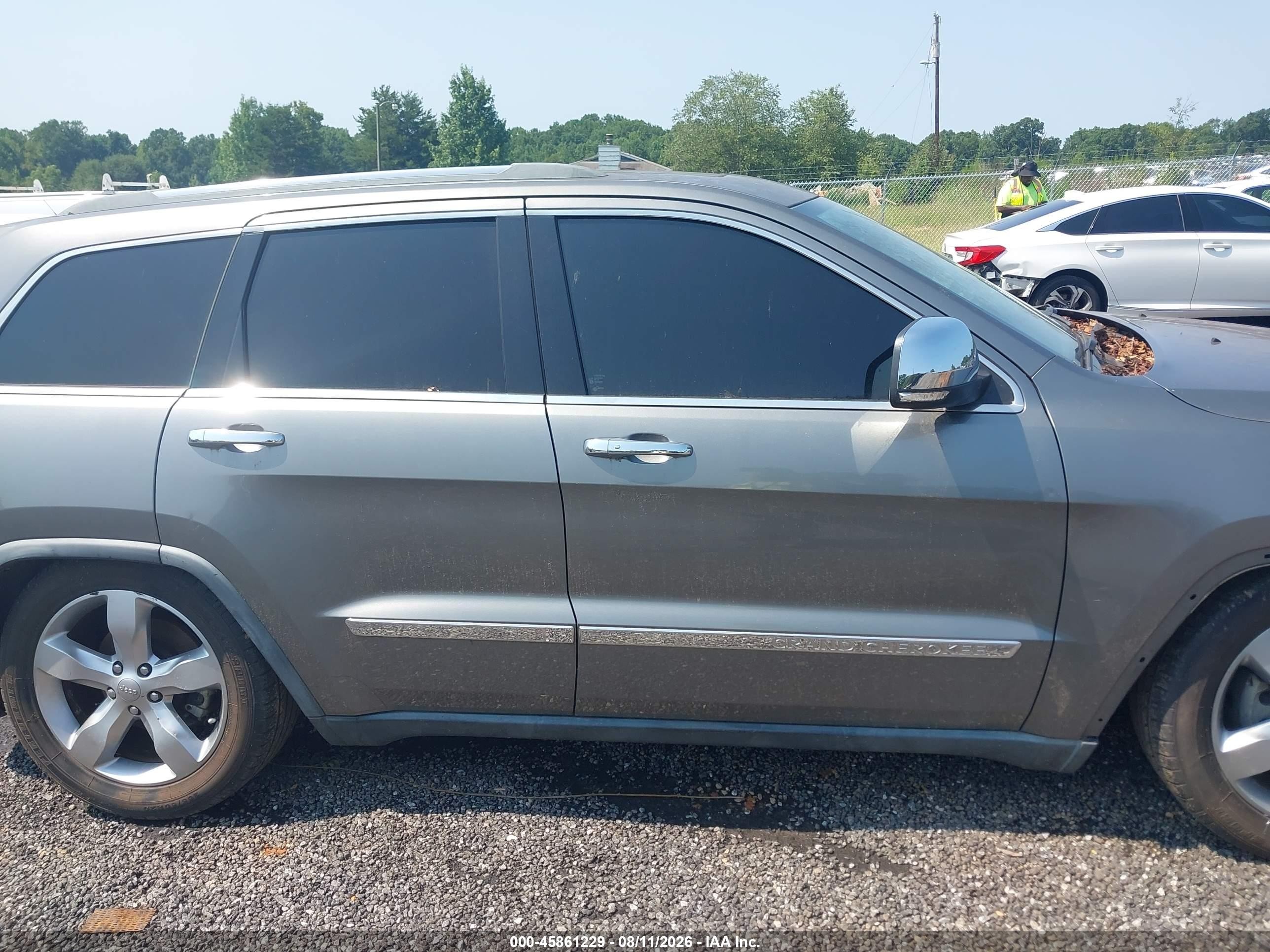 2012 Jeep Grand Cherokee Overland Gray vin: 1C4RJFCGXCC219356