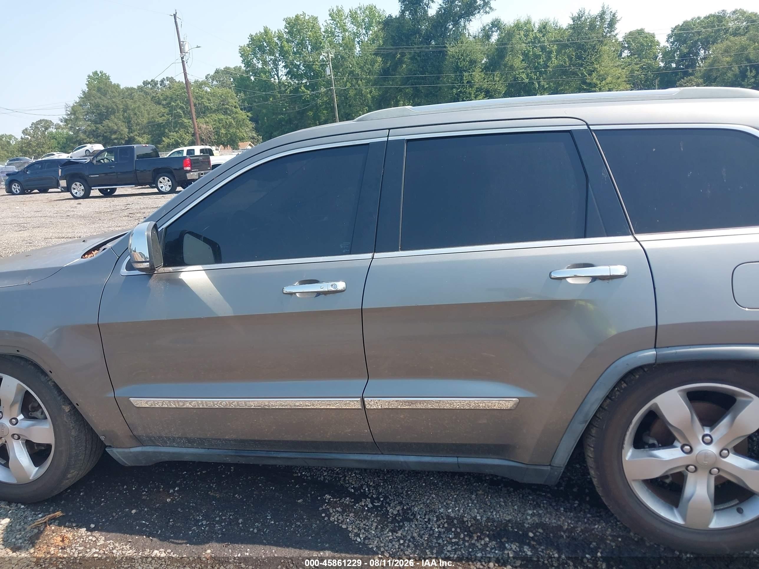 2012 Jeep Grand Cherokee Overland Gray vin: 1C4RJFCGXCC219356