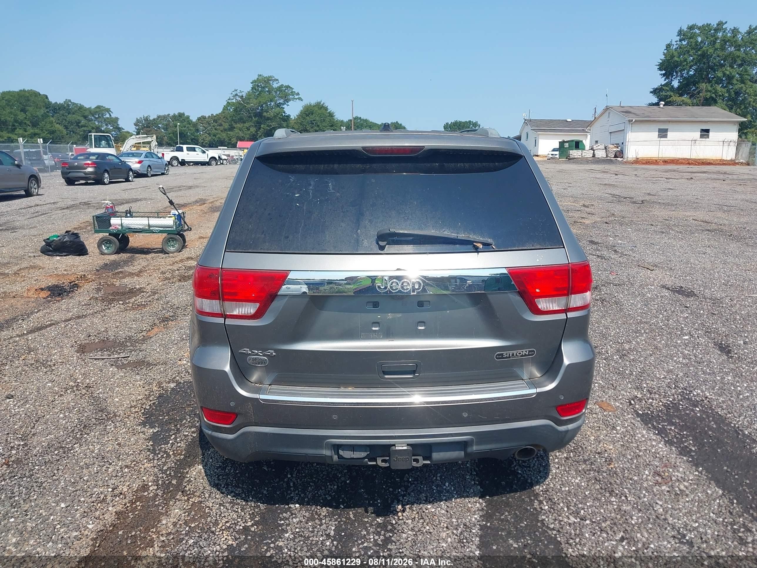 2012 Jeep Grand Cherokee Overland Gray vin: 1C4RJFCGXCC219356
