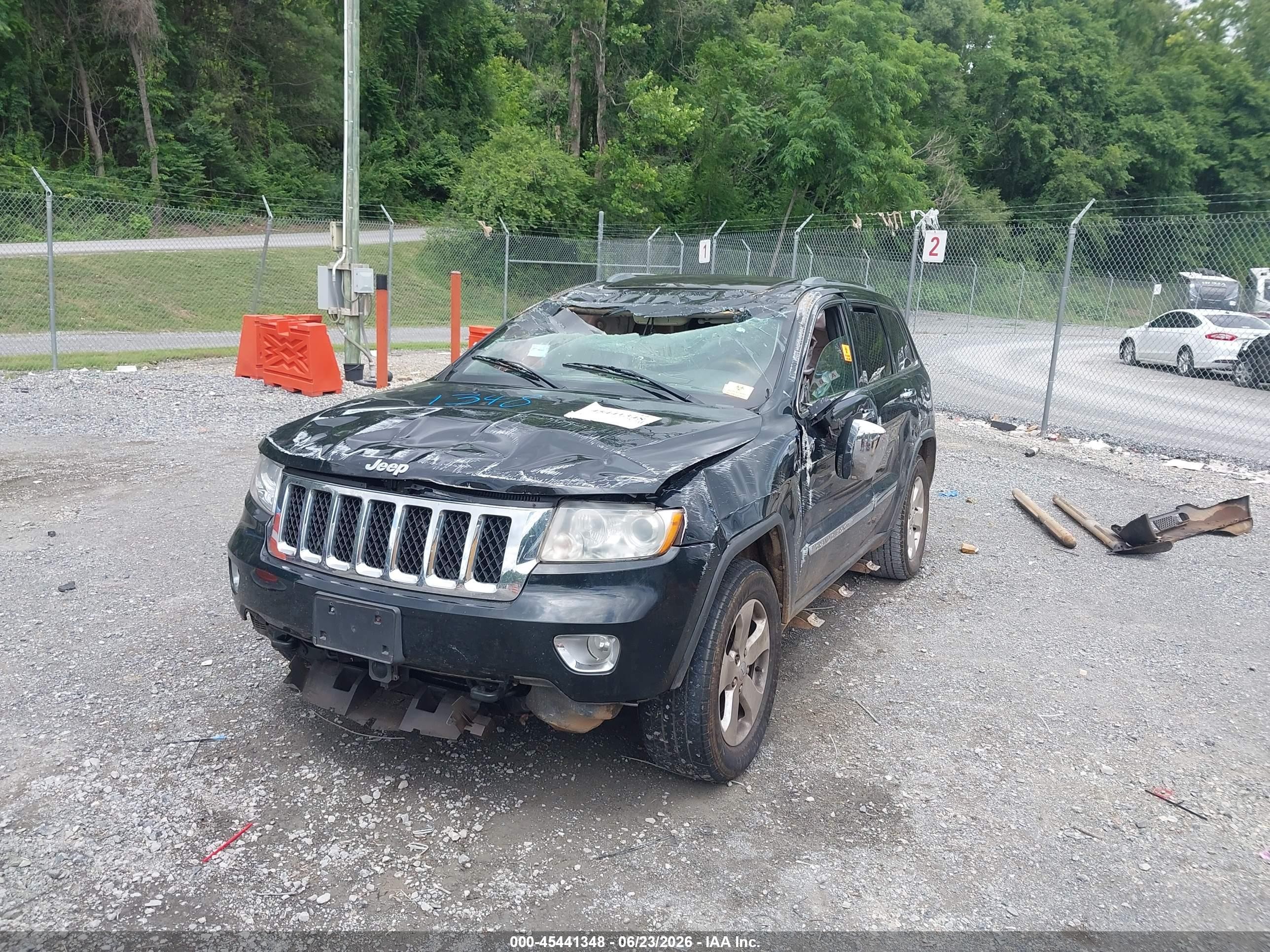 2012 Jeep Grand Cherokee Overland Black vin: 1C4RJFCGXCC246492