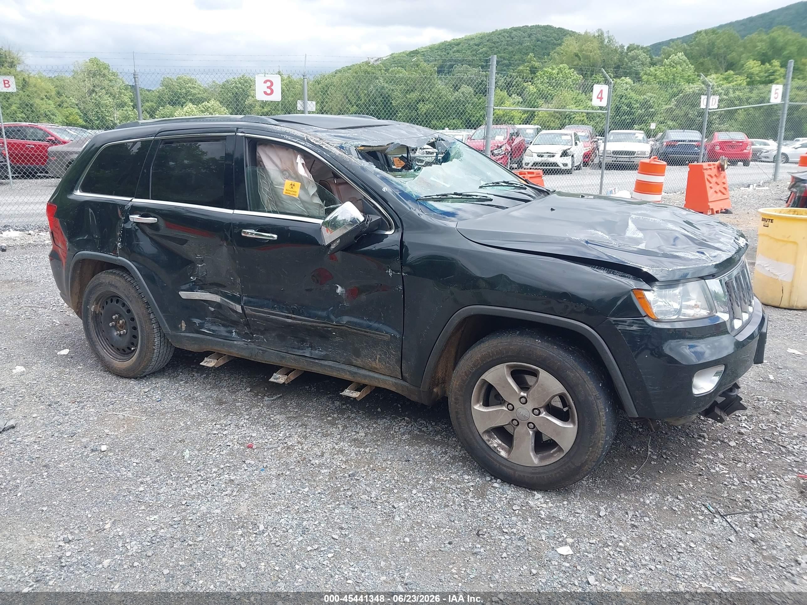 2012 Jeep Grand Cherokee Overland Black vin: 1C4RJFCGXCC246492