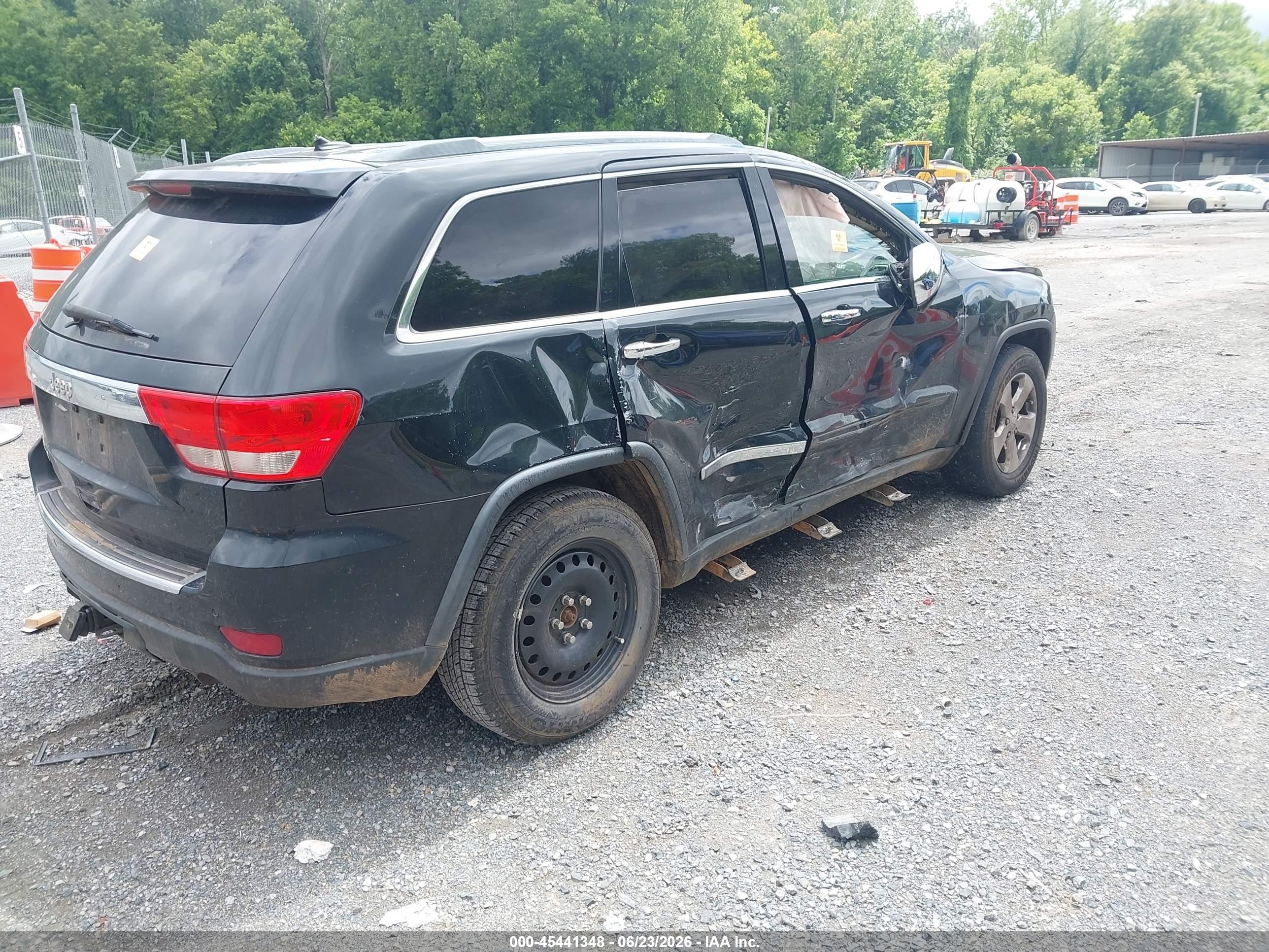 2012 Jeep Grand Cherokee Overland Black vin: 1C4RJFCGXCC246492