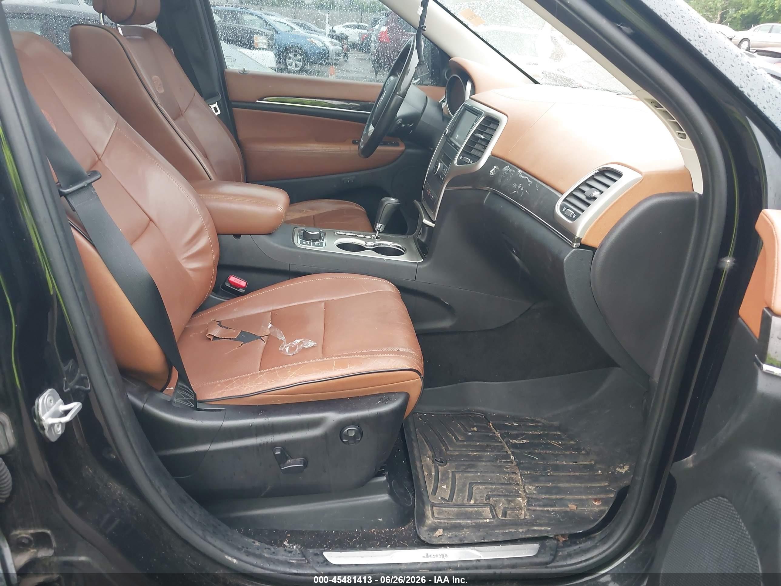2012 Jeep Grand Cherokee Overland Black vin: 1C4RJFCGXCC249120