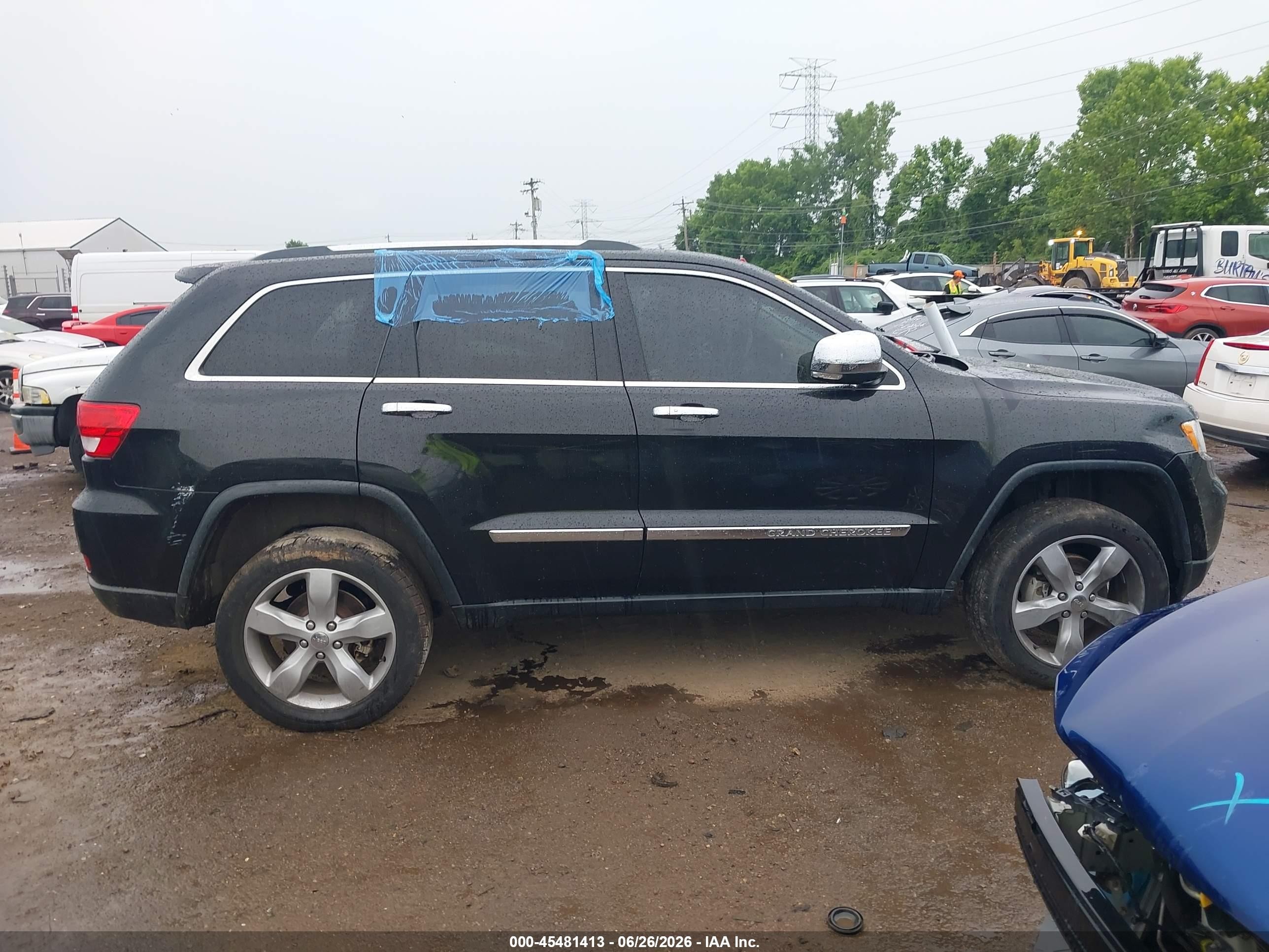 2012 Jeep Grand Cherokee Overland Black vin: 1C4RJFCGXCC249120