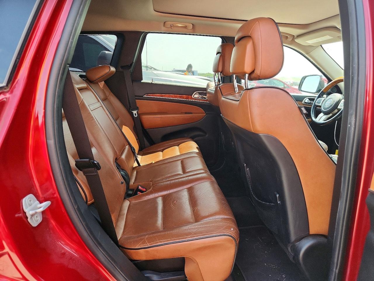 2012 Jeep Grand Cherokee Overland Red vin: 1C4RJFCGXCC302785