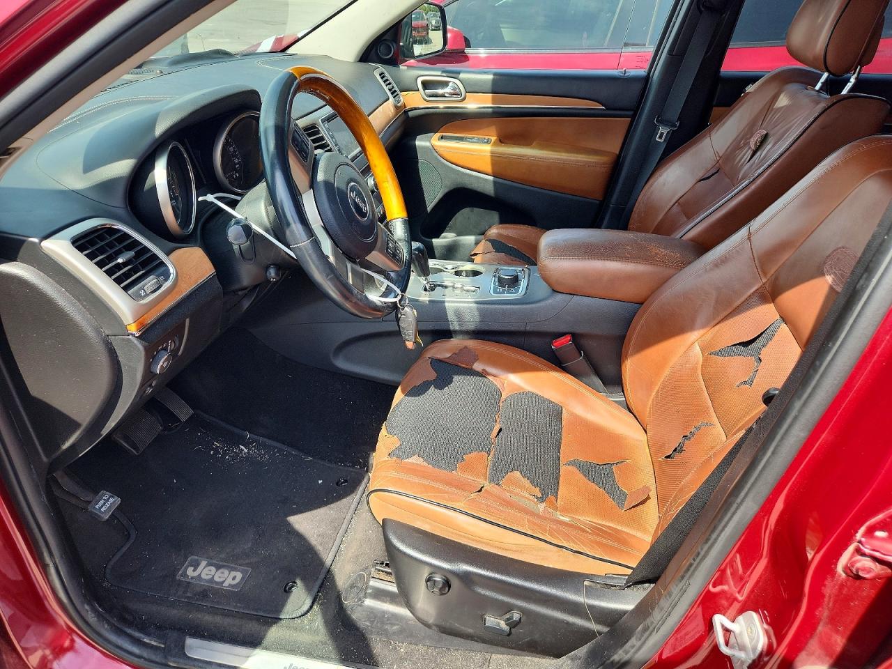 2012 Jeep Grand Cherokee Overland Red vin: 1C4RJFCGXCC302785