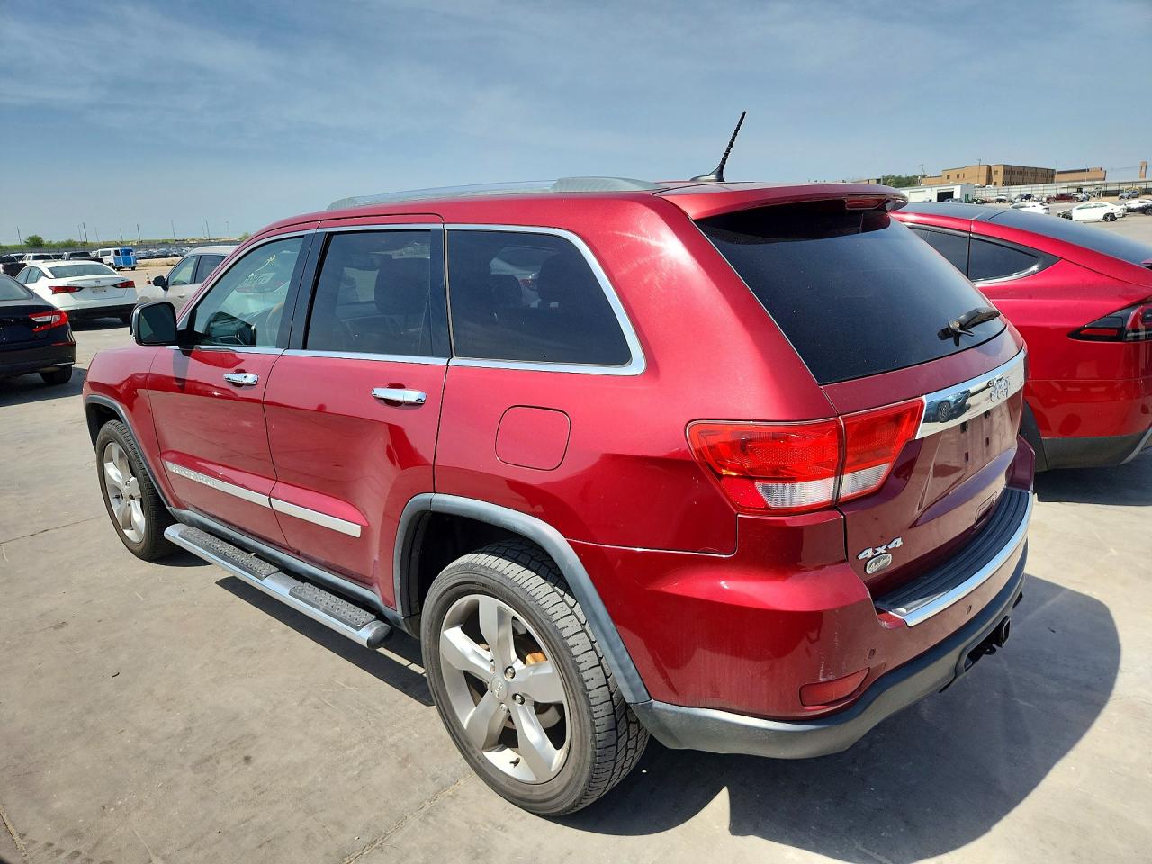 2012 Jeep Grand Cherokee Overland Red vin: 1C4RJFCGXCC302785