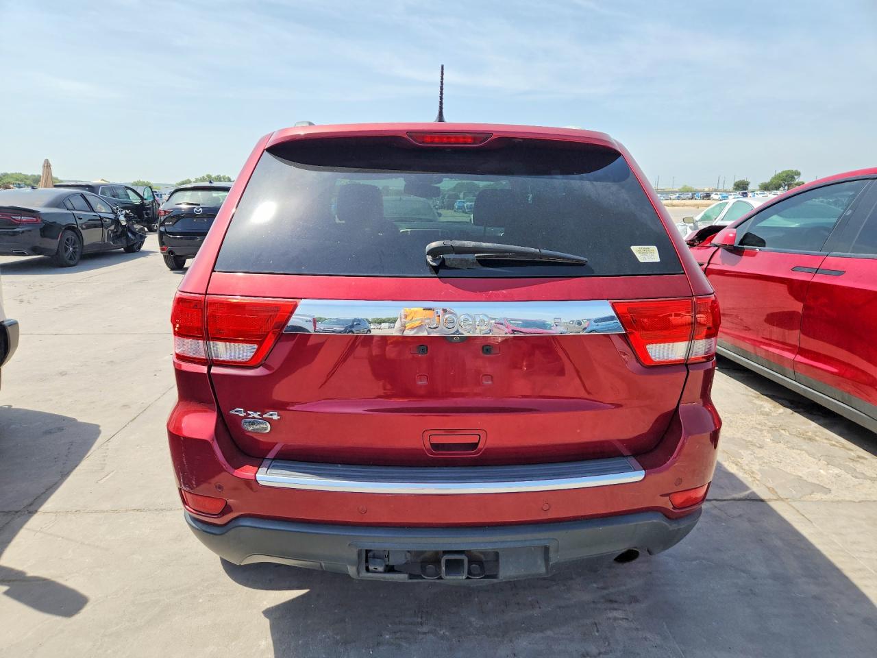 2012 Jeep Grand Cherokee Overland Red vin: 1C4RJFCGXCC302785
