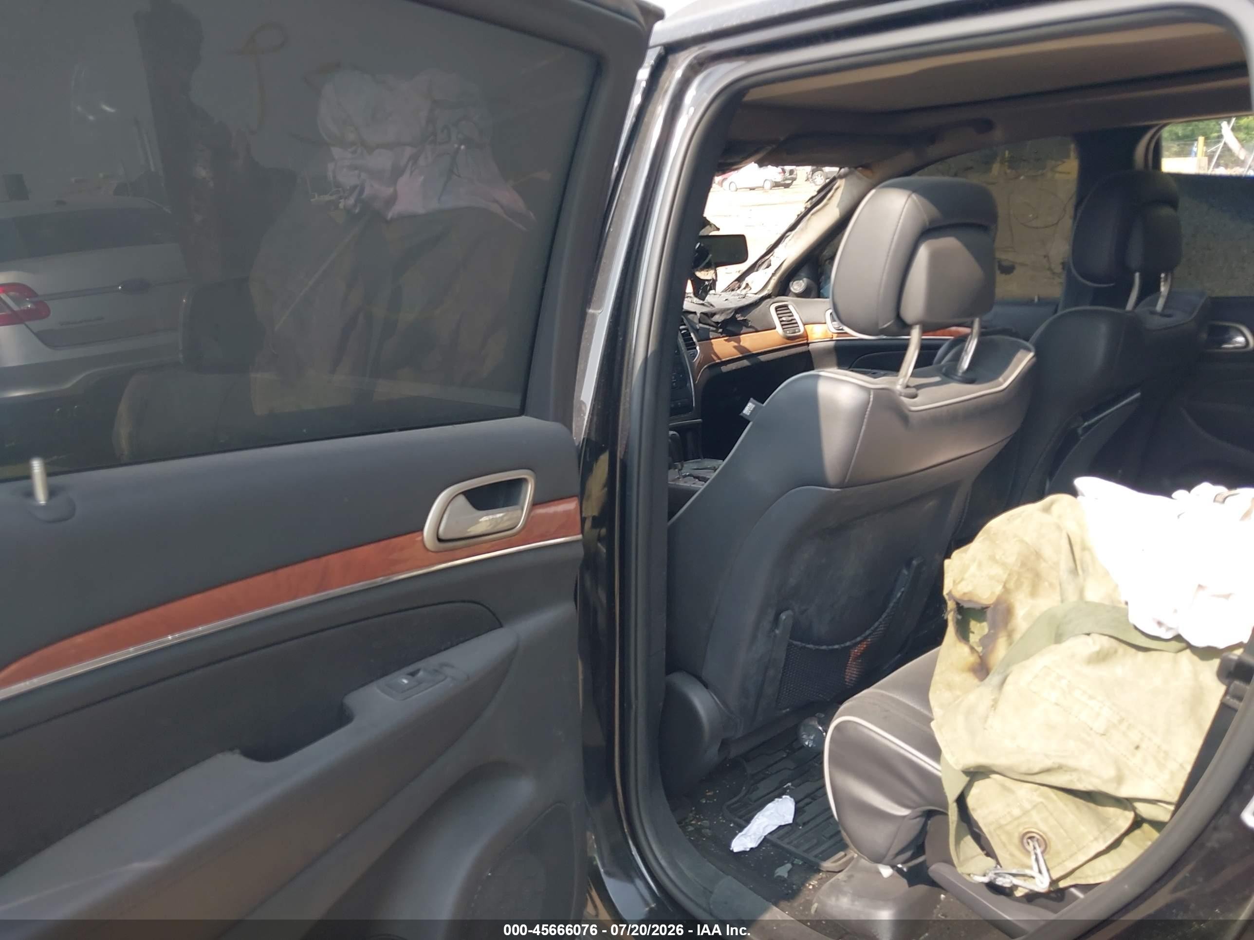 2012 Jeep Grand Cherokee Overland Black vin: 1C4RJFCGXCC332529