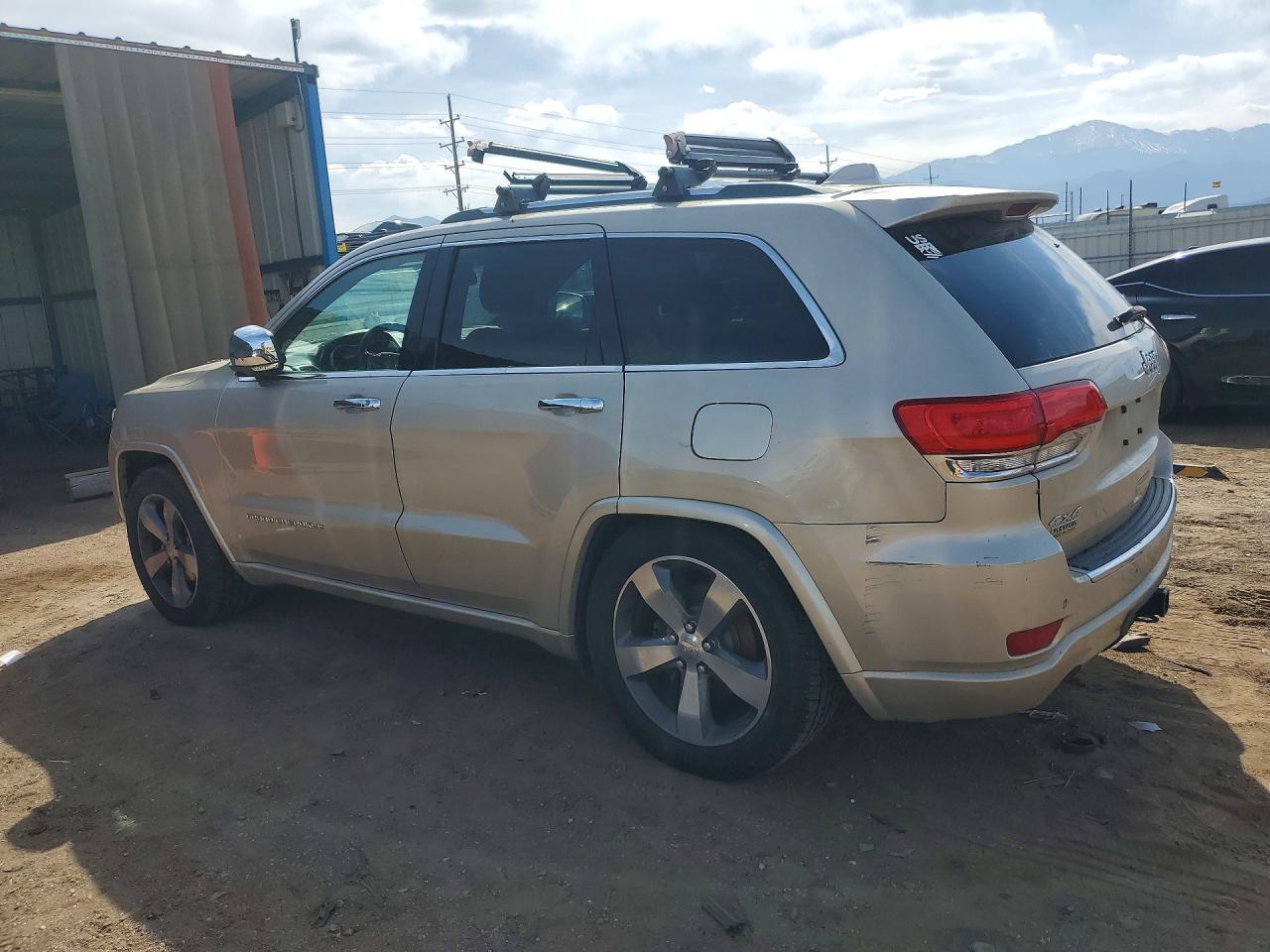 2014 Jeep Grand Cherokee Overland Beige vin: 1C4RJFCGXEC149697