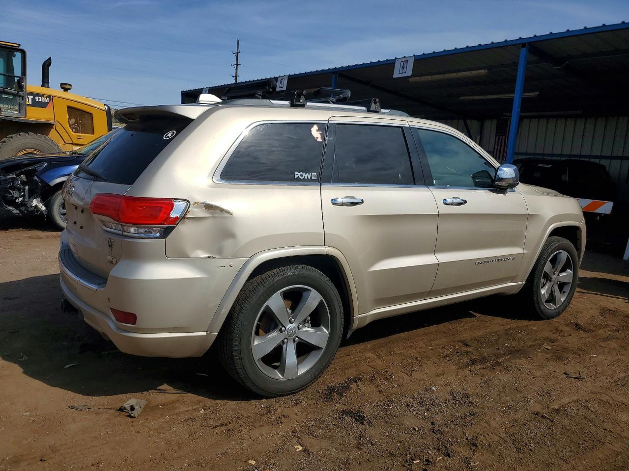 2014 Jeep Grand Cherokee Overland Beige vin: 1C4RJFCGXEC149697
