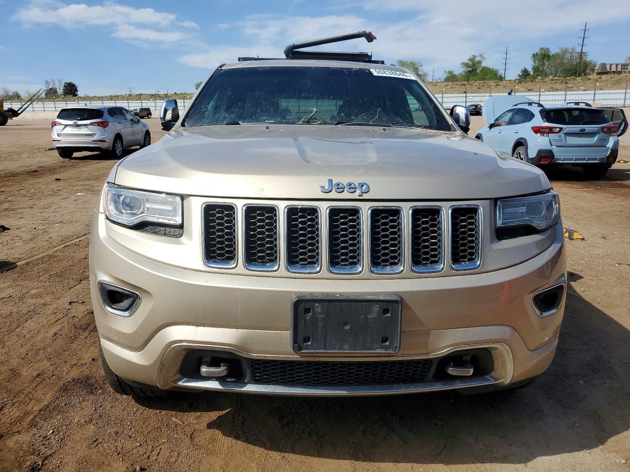2014 Jeep Grand Cherokee Overland Beige vin: 1C4RJFCGXEC149697